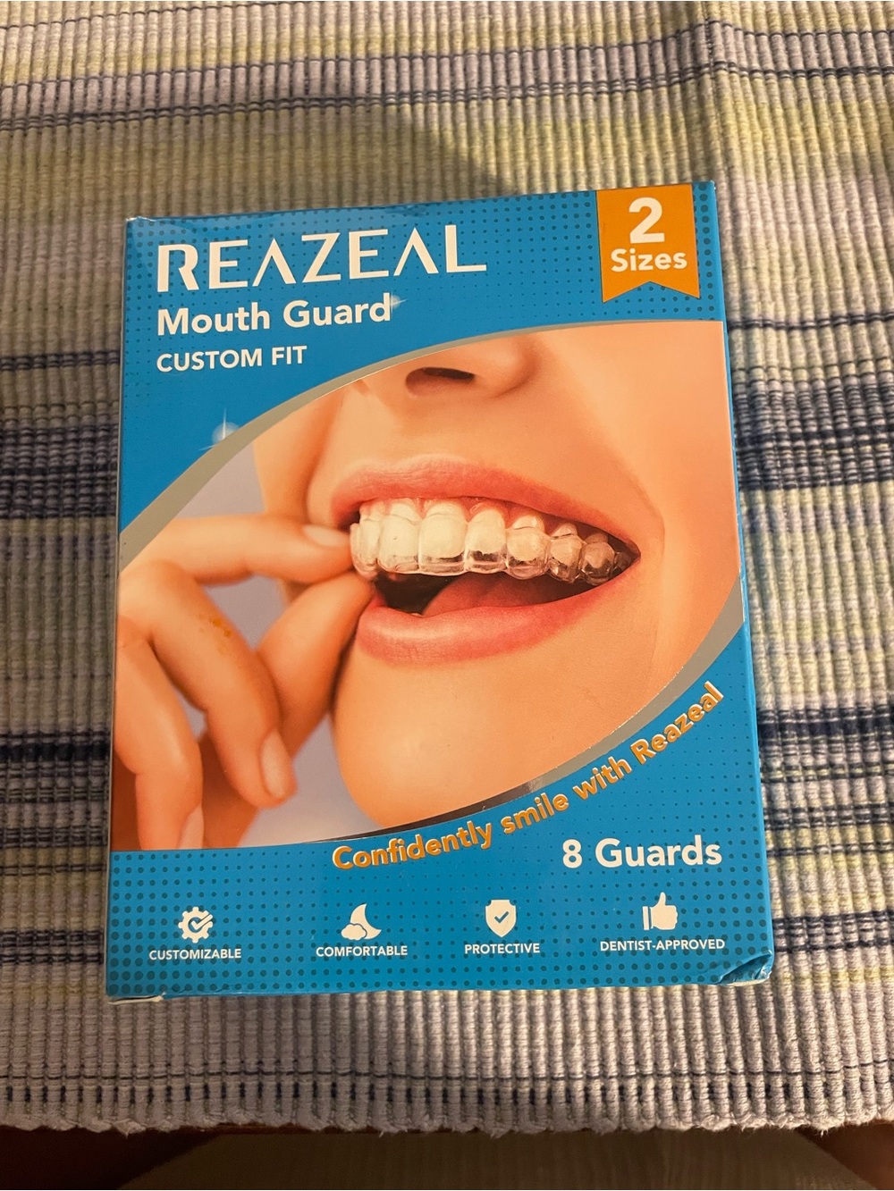 REAZEAL Custom Fit Mouth Guard - Clear (7 Guards)